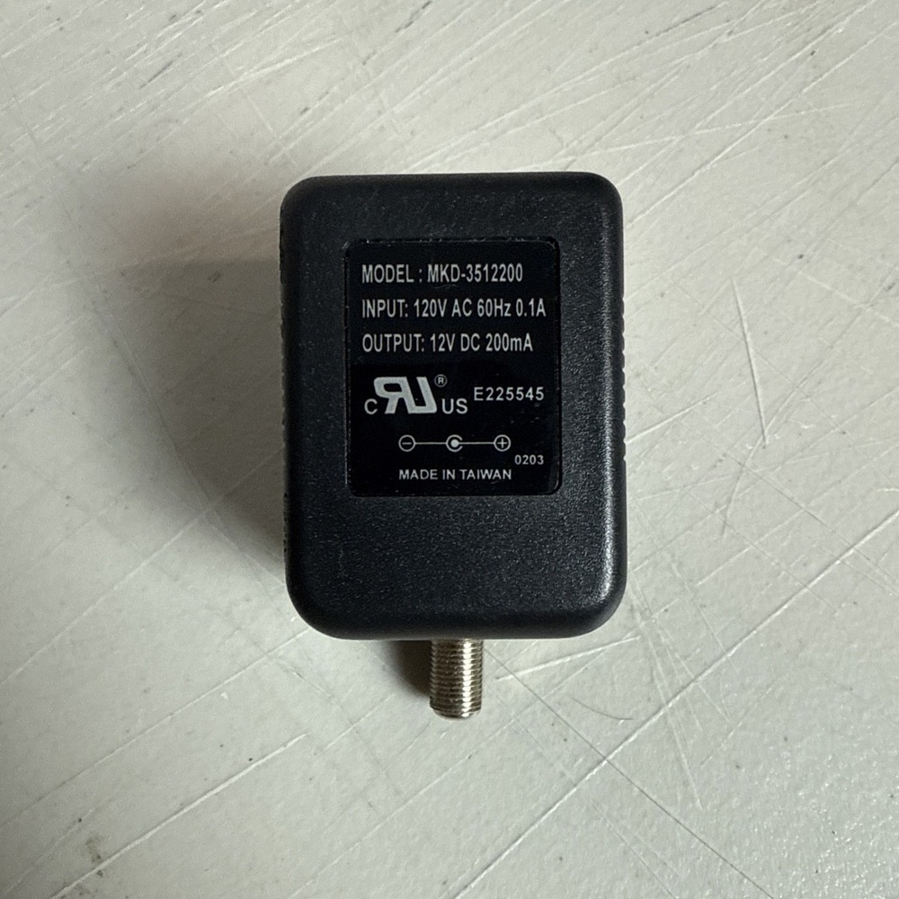 MKD 3512200 AC Power Adapter MKD-3512200 Replacement Wall Coaxial Coax